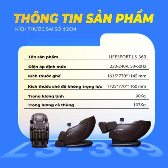 Ghế Massage Lifesport LS-369 SL