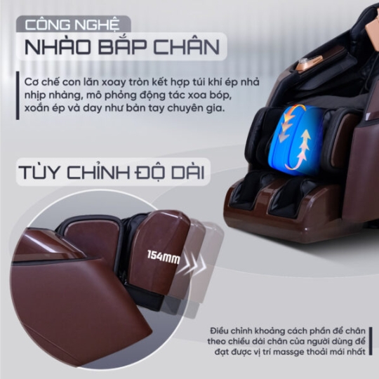 Ghế Massage Lifesport LS-379 – Đen Nâu