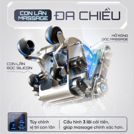 Ghế Massage Lifesport LS-379 – Đen Nâu