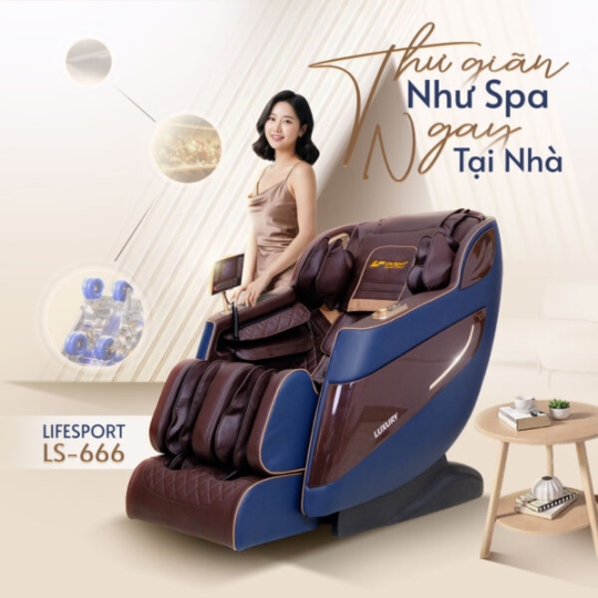 Ghế Massage Lifesport LS-666 – Blue