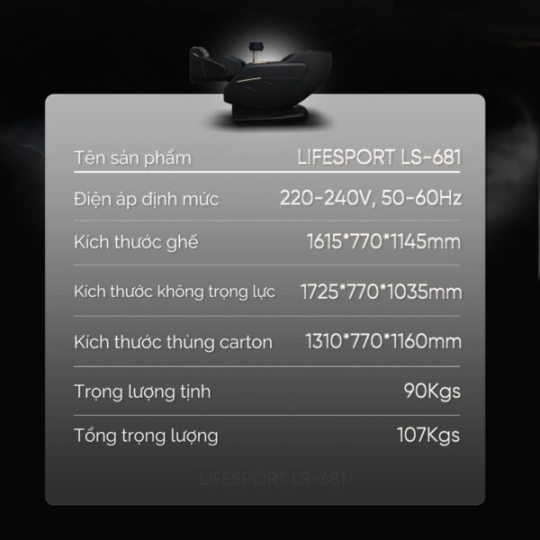 Ghế Massage Lifesport LS-681