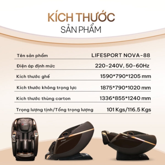 Ghế massage Lifesport Nova-88